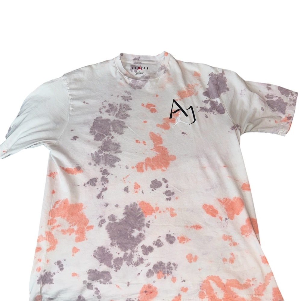 Jordan White and Purple Tie-Dye Tee